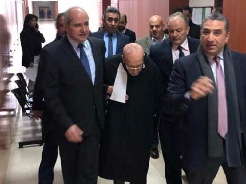 نقيب المحامين اللبنانيين ملحم خلف مع المحامي مالك عويدات 