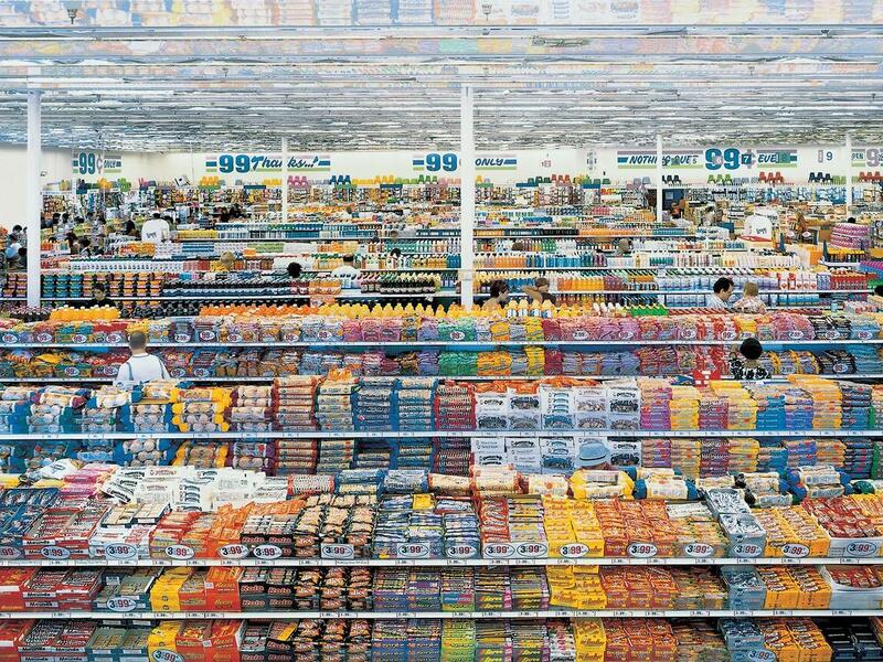 6. Andreas Gursky, 99 Cent II Diptychon