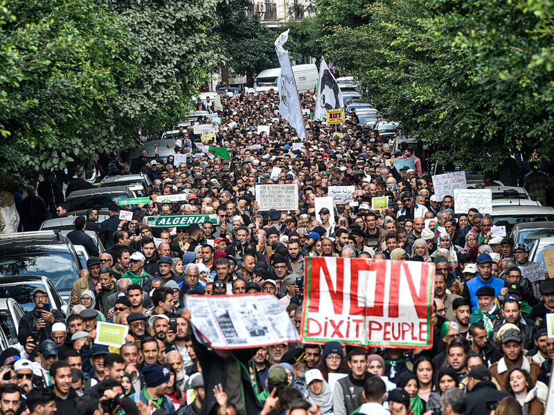 A demonstration in Algiers, March 2019 /AFP