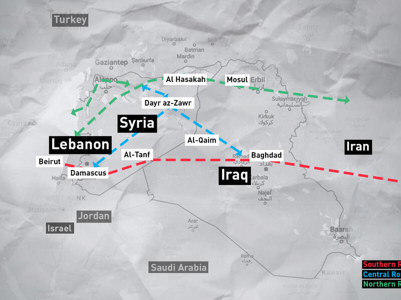 Israel fears a potential Iranian land bridge stretching from Iraq, to Syria and Lebanon /AFP