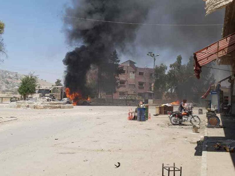  تفجير سيارة مفخخة في مدينة عفرين السورية / أرشيفية