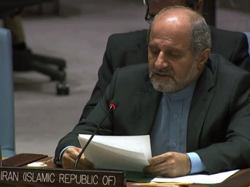 Iran's deputy ambassador to the UN, Es'haq Al-e Habib.