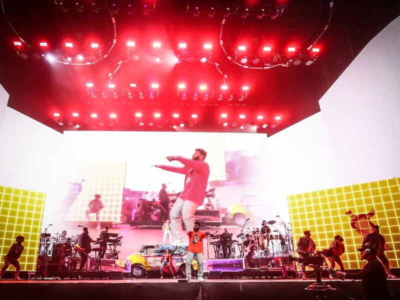  Khalid performs on the Coachella Stage during the 2019 Coachella Valley Music And Arts Festival on April 21, 2019 in Indio, California. Rich Fury/Getty Images for Coachella/AFP