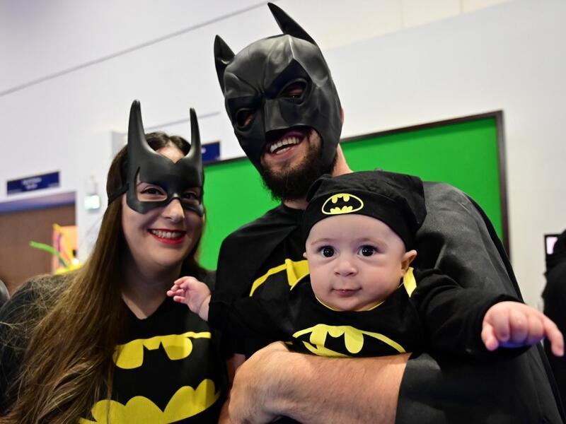 Cosplayers attend the Middle East Film & Comic Con on April 13 , 2019, in Dubai.  GIUSEPPE CACACE / AFP
