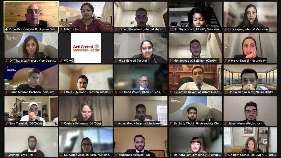 مديرو أبرز برامج إقامة الأطباء بالولايات المتحدة يتواصلون مع وايل كورنيل للطب - قطر