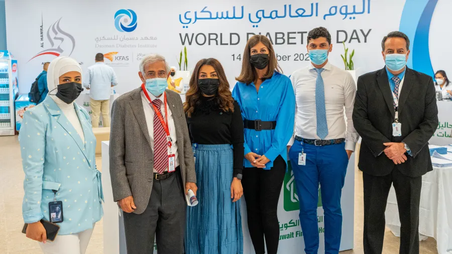 شركة الحمراء العقارية تشارك بدعم "اليوم العالمي التوعوي لمرض السكري" بالتعاون مع معهد دسمان للسكري