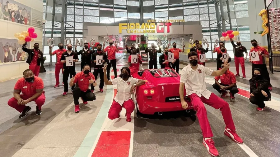 Ferrari World Abu Dhabi Celebrates 5 Million Riders on Fiorano GT Challenge
