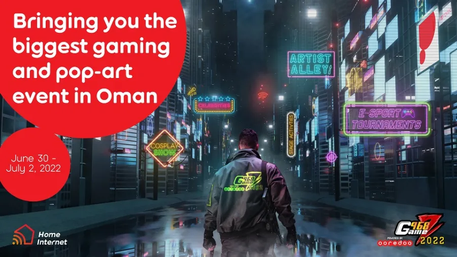 عشاق الألعاب الإلكترونية على موعد مع أكبر فعالية للألعاب الإلكترونية والفنون الحديثة ’968 جيمز‘ مدعومة بخدمات الإنترنت المنزلي من Ooredoo
