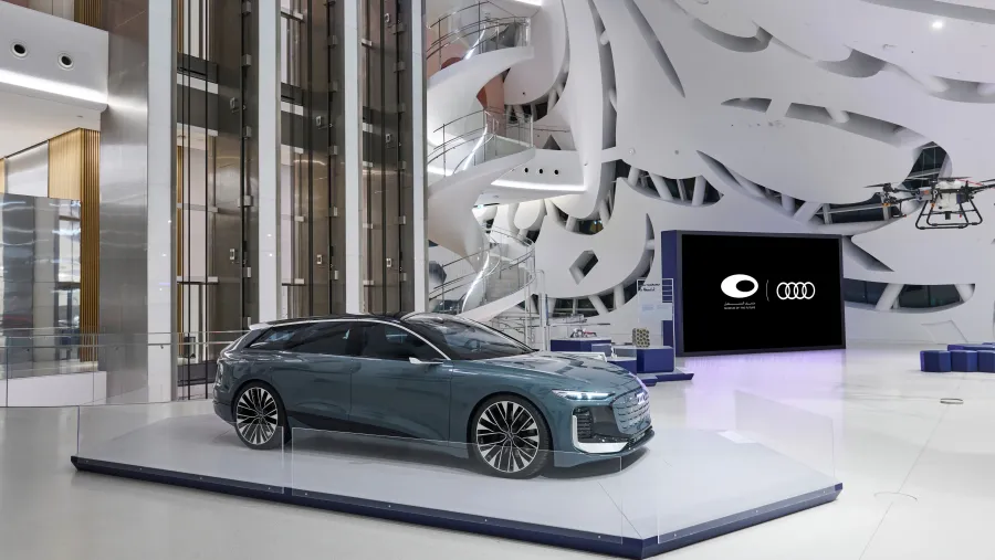 متحف المستقبل يعرض سيارة A6 Avant e-tron التجريبية من أودي