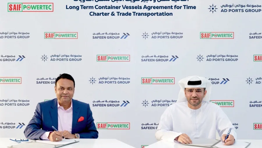 AD Ports Group’s SAFEEN Feeders Signs Long-Term Charter Agreement with Saif Powertec