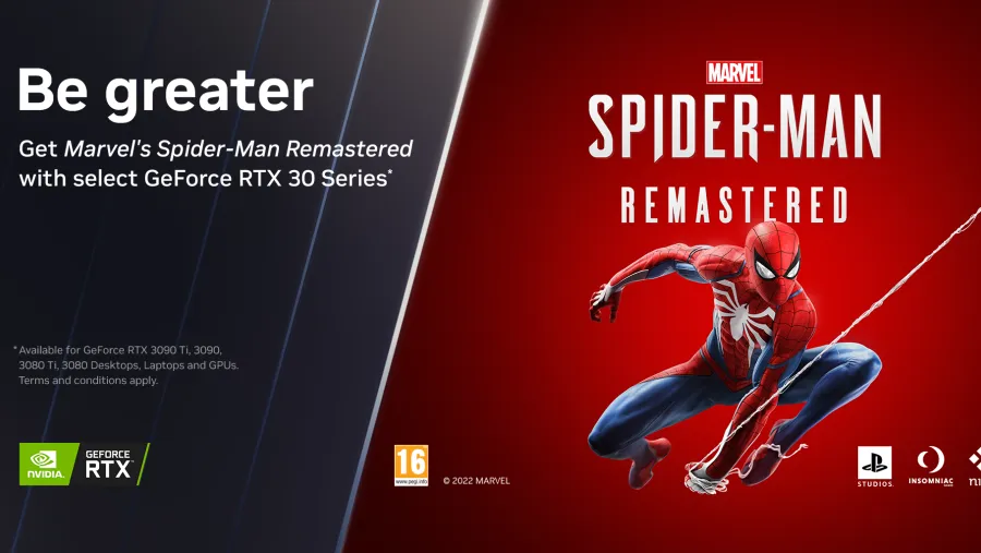 احصل على لعبة "Marvel’s Spider-Man Remastered" على الكمبيوتر عند شراء بطاقات GeForce RTX  المؤهلة!