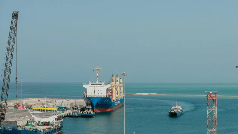 AD Ports Group Welcomes First International Shipment at Mugharraq Port 