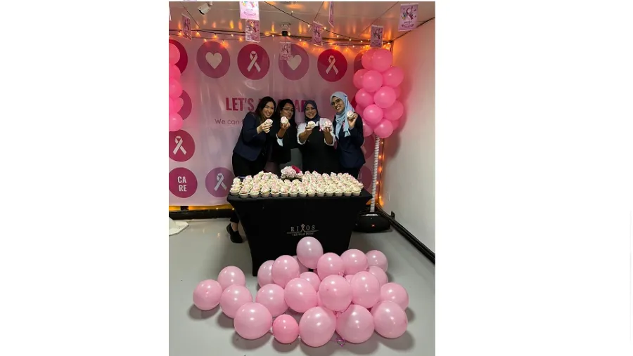 Rixos the Palm Dubai Hotel & Suites shows their support for Breast Cancer Awareness Month