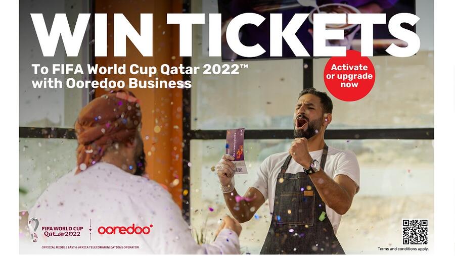 Ooredoo تقدم لعملائها المشتركين في باقاتها التجارية الفرصة لحضور إحدى مباريات بطولة كأس العالم FIFA قطر 2022م 