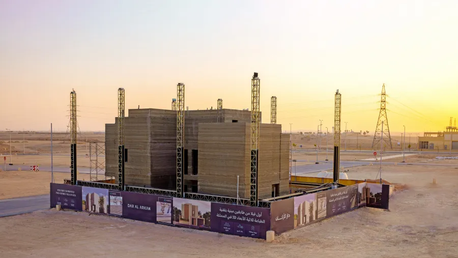 دار الأركان تطلق أول فيلا تُبنى بتقنية الطباعة ثلاثية الأبعاد لتعزيز السرعة والاستدامة في تشييد المشاريع العقارية في المملكة