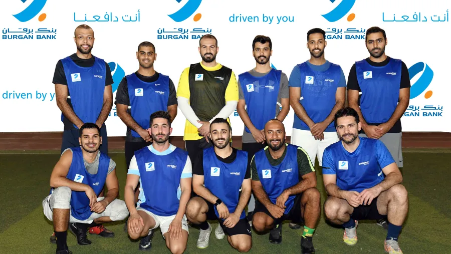بنك برقان يشارك في بطولة Ooredoo business لكرة القدم للشركات