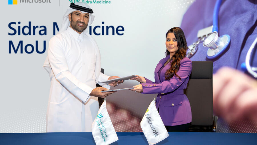 سدرة للطب توقع مذكرة تفاهم مع مايكروسوفت لتحقيق أهداف التحوّل الرقمي في مجال البحوث