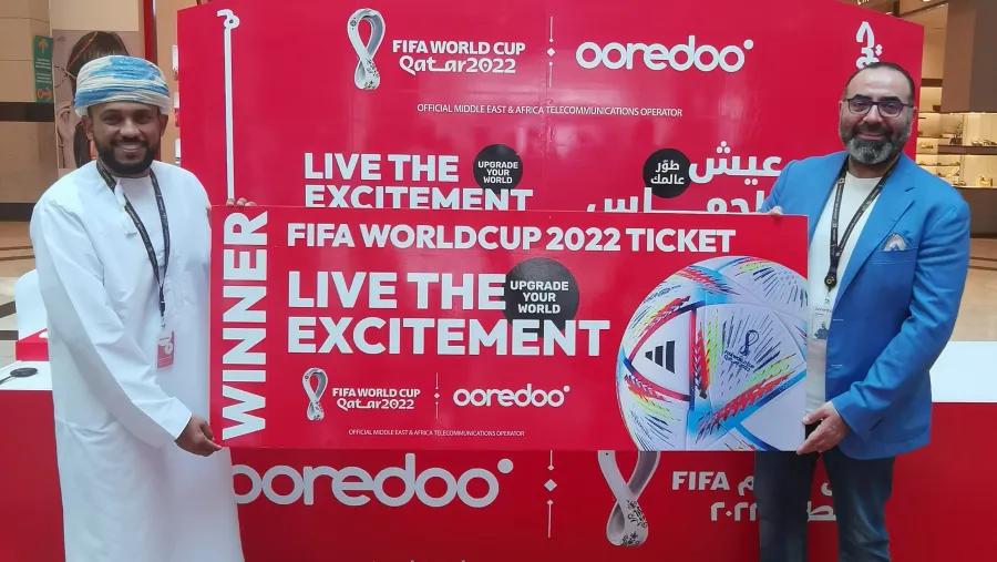 Ooredoo تقدم لعملائها سعداء الحظ فرصة العمر للاستمتاع بأجواء كأس العالم FIFA قطر 2022™