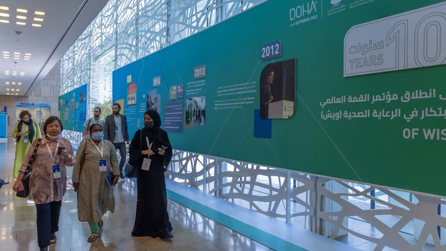 صاحبة السمو الشيخة موزا تشهد اختتام قمة "ويش" 2022