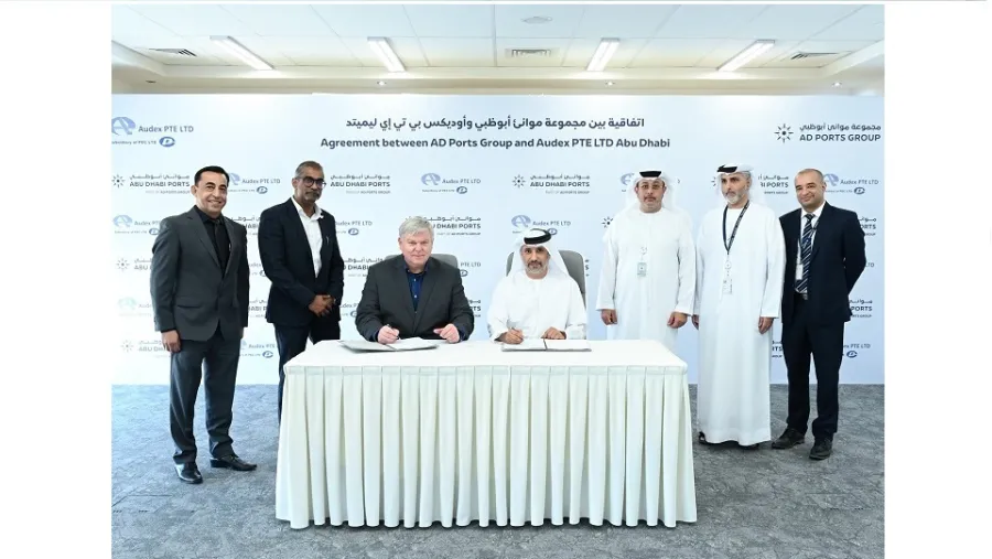 مجموعة موانئ أبوظبي توقع اتفاقية مع شركة "اوديكس بي تي اي ليمتد" لبناء مرافق التصنيع الهندسي الخاصة بها في ميناء خليفة