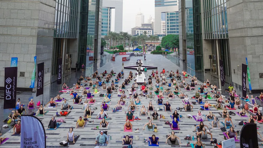 DIFC’s ‘fitness hub’ offers free and exciting activities – from yoga under the gate to zumba classes