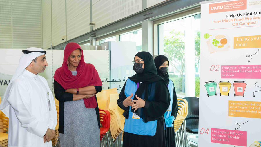 College of Agriculture and Veterinary Medicine at the UAE University launches an awareness campaign to reduce food waste