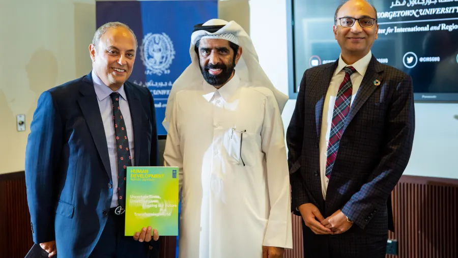 جامعة جورجتاون بمؤسسة قطر تستضيف فعالية صدور تقرير برنامج الأمم المتحدة الإنمائي على مستوى الدولة