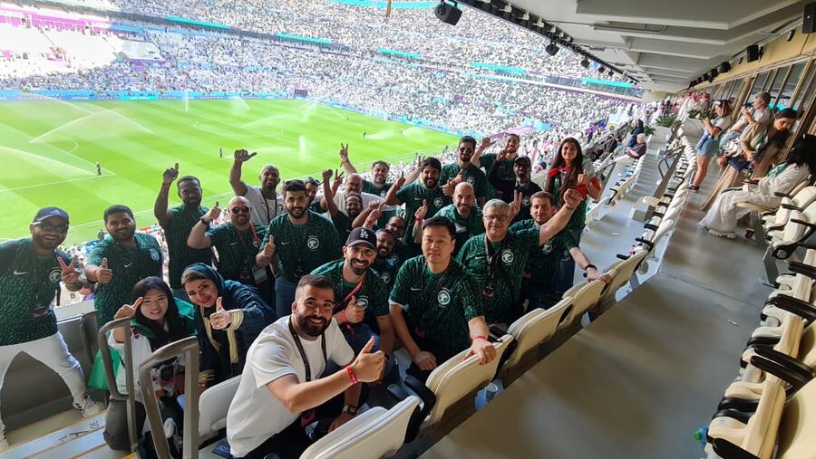 شركة هيونداي موتور تستضيف وفداً سعودياً لمشاهدة مباراة الأرجنتين والسعودية