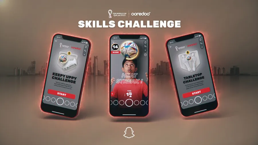Ooredoo and Snapchat tap into 5G to create unique AR moments for football fans from across the world