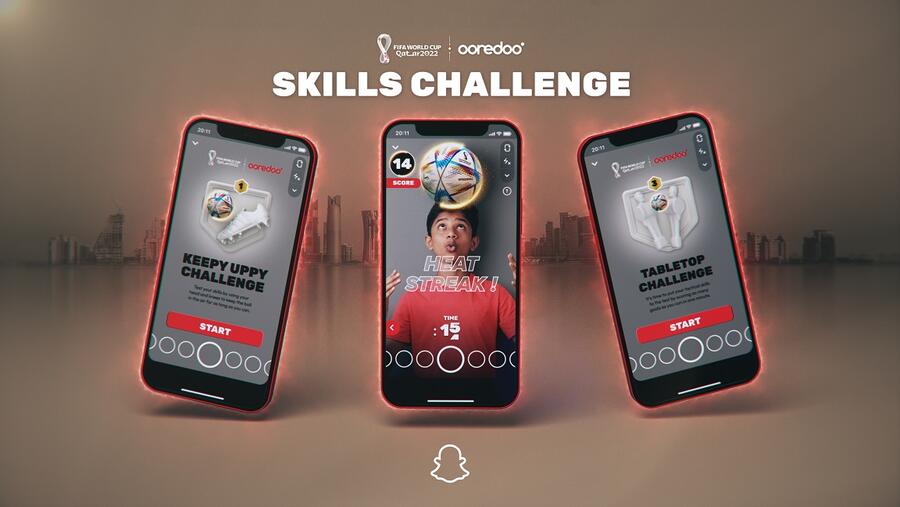 Ooredoo and Snapchat tap into 5G to create unique AR moments for football fans from across the world