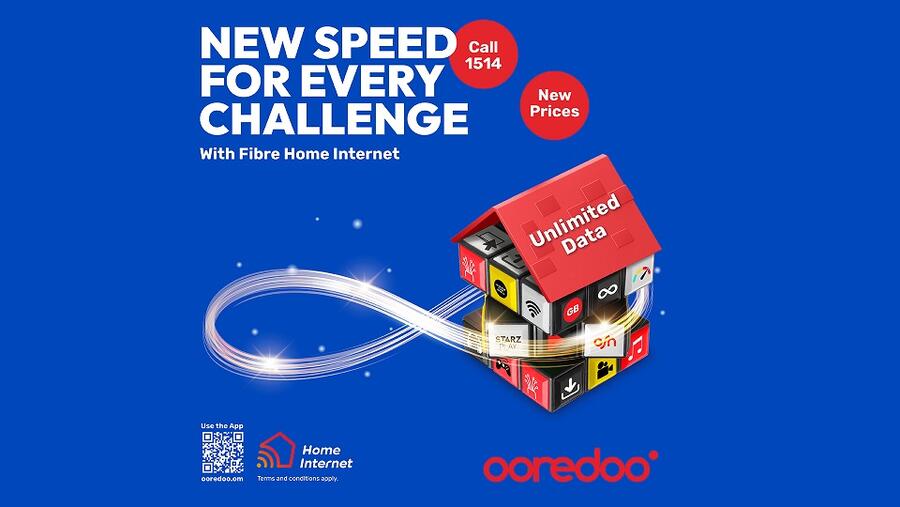 Ooredoo تقوم بتحديث باقات خدمة فايبر الإنترنت المنزلي لضمان بقاء عملائها على اتصال دائم