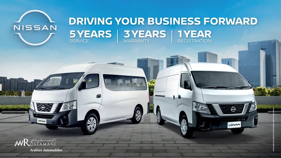 Nissan Urvan gets the upgrade it deserves - now available at Arabian Automobiles