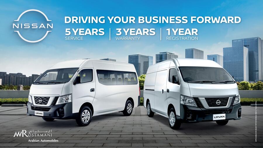 Nissan Urvan gets the upgrade it deserves - now available at Arabian Automobiles