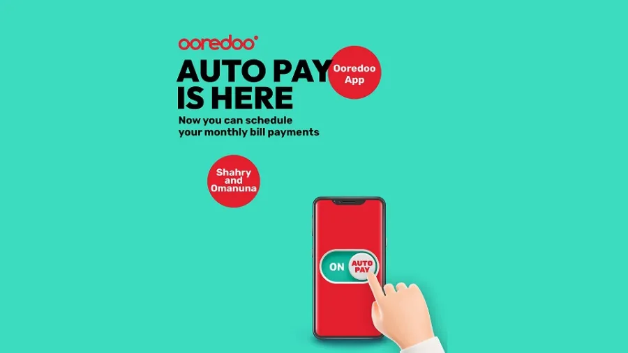 Ooredoo تتيح لعملاء ’شهري‘ سداد فواتيرهم الشهرية تلقائياً من خلال تطبيقها الرقمي 