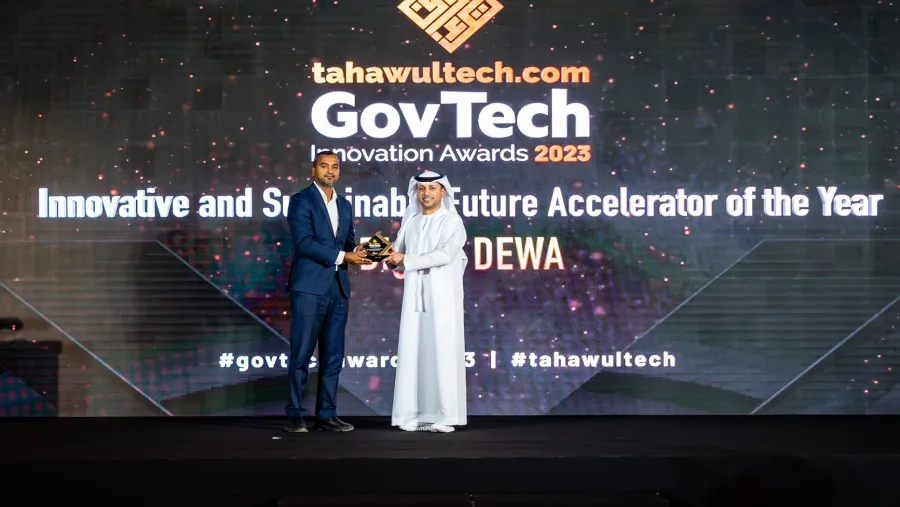"ديوا الرقمية" تفوز بجائزة الابتكار التقني الحكومي عن فئة "مسرّع المُستقبل المبتكر والمستدام" 