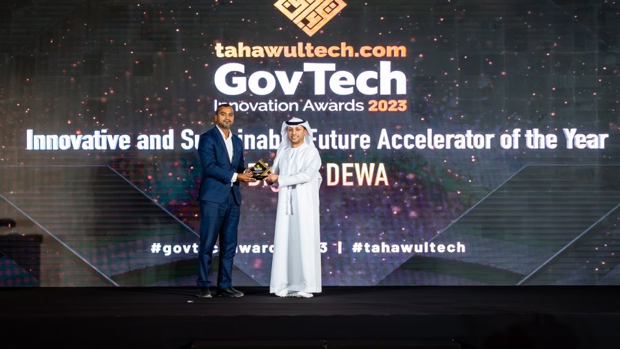 "ديوا الرقمية" تفوز بجائزة الابتكار التقني الحكومي عن فئة "مسرّع المُستقبل المبتكر والمستدام" 