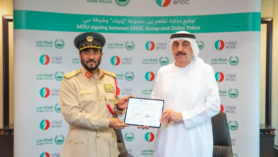 شرطة دبي واينوك توقعان مذكرة تفاهم بشأن التعاون والتنسيق المشترك لحماية الأرواح  والممتلكات في دولة الإمارات