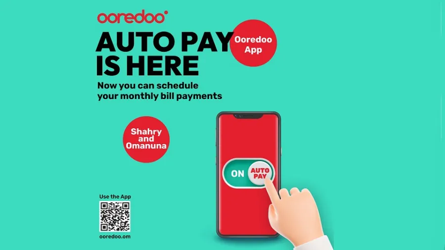Ooredoo تقدم ميزة ’الدفع التلقائي‘ الجديدة لتمكين عملائها من دفع فواتيرهم بكل سهولة عبر تطبيقها الرقمي
