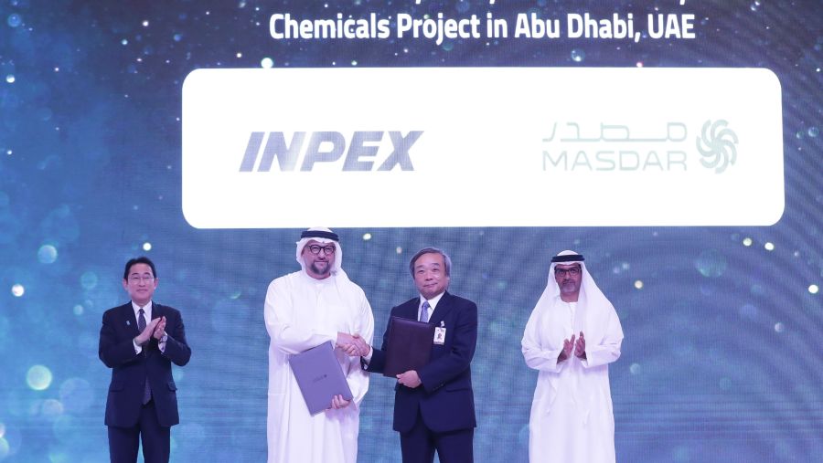 Masdar and INPEX to Join Forces to Explore E-methane Production Using Green Hydrogen and CO2 in UAE