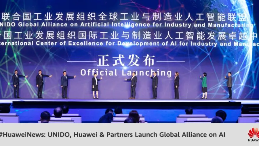 UNIDO and Huawei launch the Global alliance on artificial intelligence for industry and manufacturing at World AI Conference in Shanghai