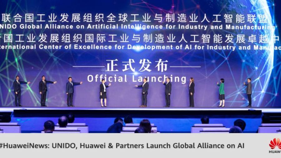 UNIDO and Huawei launch the Global alliance on artificial intelligence for industry and manufacturing at World AI Conference in Shanghai