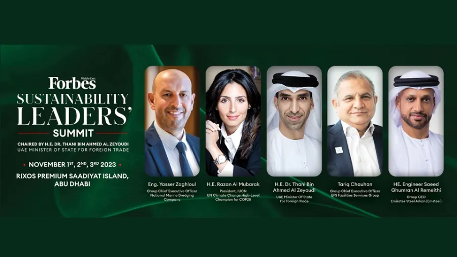 Forbes Middle East’s Sustainability Leaders' Summit Set To Shape The Green Agenda