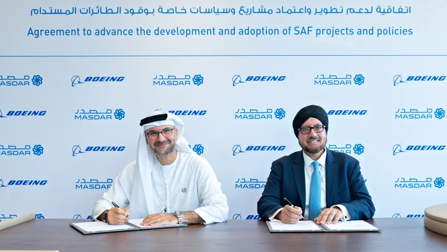 Masdar and Boeing Join Forces to Accelerate the Sustainable Aviation Fuel Industry in the UAE and globally   