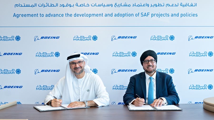 Masdar and Boeing Join Forces to Accelerate the Sustainable Aviation Fuel Industry in the UAE and globally   