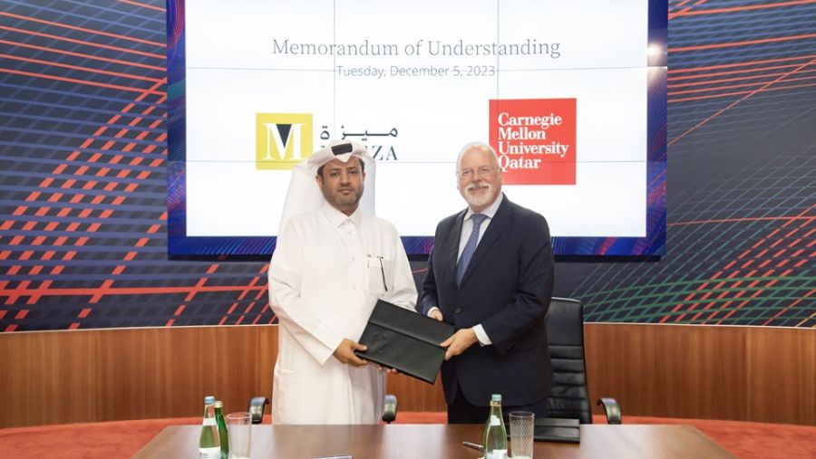 توقيع مذكرة تفاهم بين جامعة كارنيجي ميلون في قطر وشركة "ميزة"
