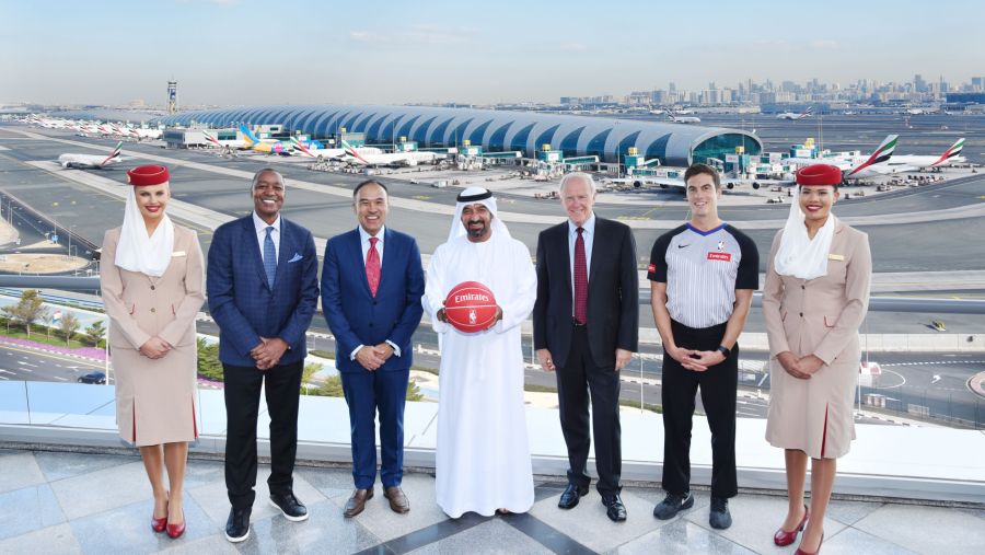 طيران الإمارات توقع اتفاقية شراكة مع الرابطة الوطنية لكرة السلة الأميركية NBA