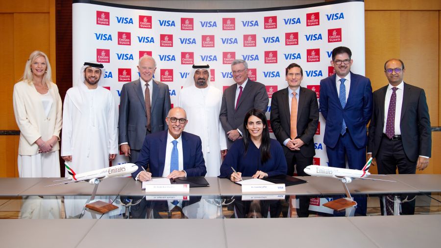 شراكة بين "سكاي واردز طيران الإمارات" وفيزا العالمية