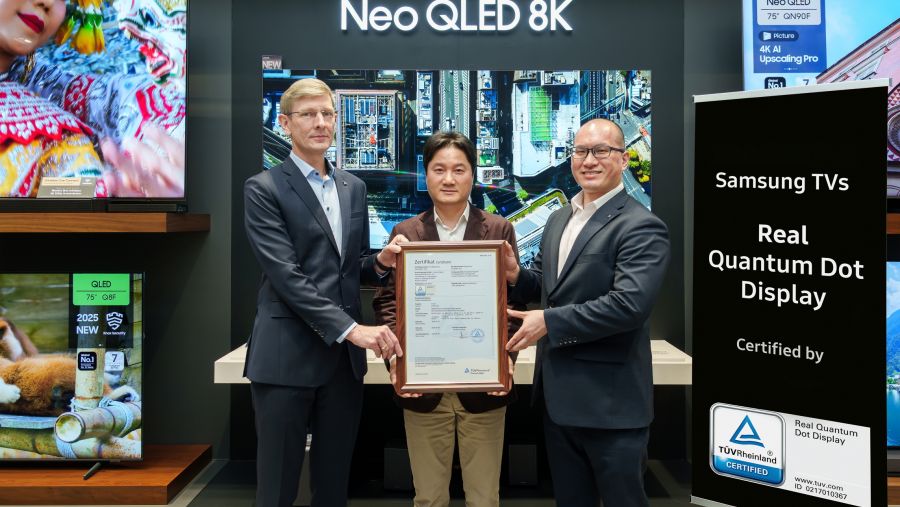 Samsung QLED TVs Earn ‘Real Quantum Dot Display’ Certification From TÜV Rheinland