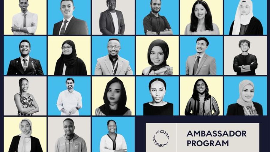 دفعة جديدة من 195 قائدًا شابًا ينضمون إلى برنامج سفراء مناظرات الدوحة العالمي، التابع لمؤسسة قطر