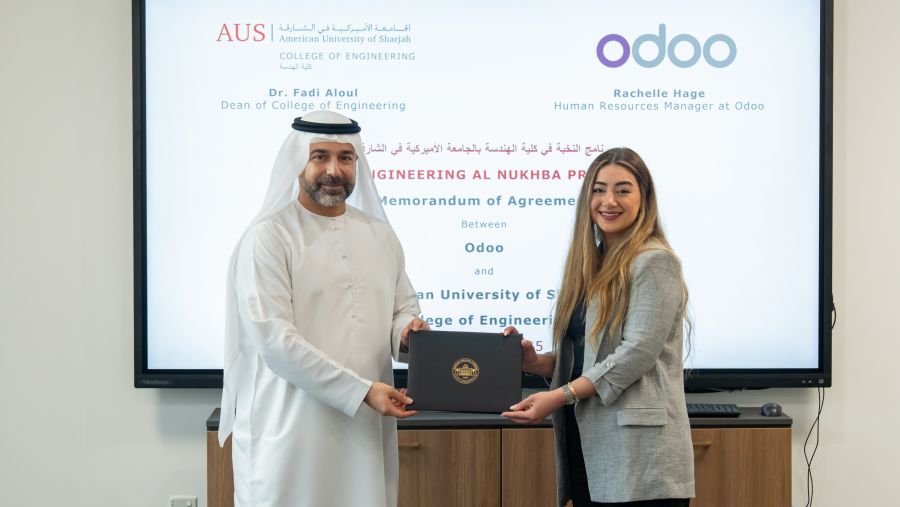 الجامعة الأميركية في الشارقة تتعاون مع "أودو" لتقديم مساق متخصص وتدريب مهني لطلبة الهندسة